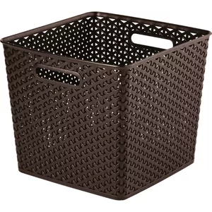 Storage basket Curver My Style square 25L 32.5×32.5×28 cm dark brown