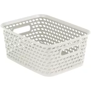 Storage basket Curver Your Style S 26×19×10 cm cream – compact plastic organiser