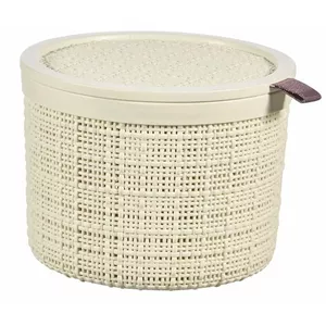 Storage basket Curver 0801903885 round jute 2L Ø17×13 cm cream