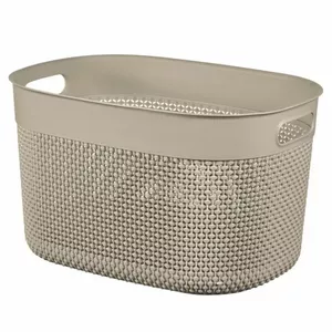 Корзина для хранения Curver Filo L 18 л 38×28×22 см бежевый