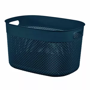 Корзина для хранения Curver Filo L 18 л 38×28×22 см тёмно‑синяя