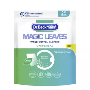 Laundry plates dr. beckmann Magic Leaves 25 pcs Spring Fresh – laundry scent booster and fabric freshener