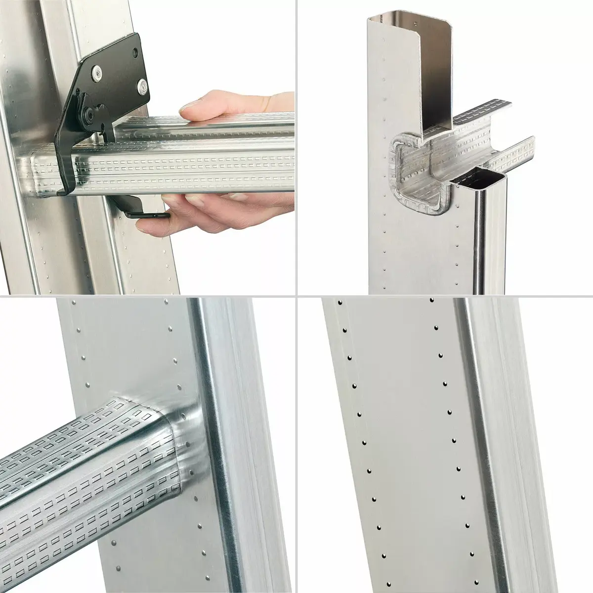 Hailo ProfiLOT S100 alumīnija kombinētās kāpnes 2x6+1x5 Photo 5