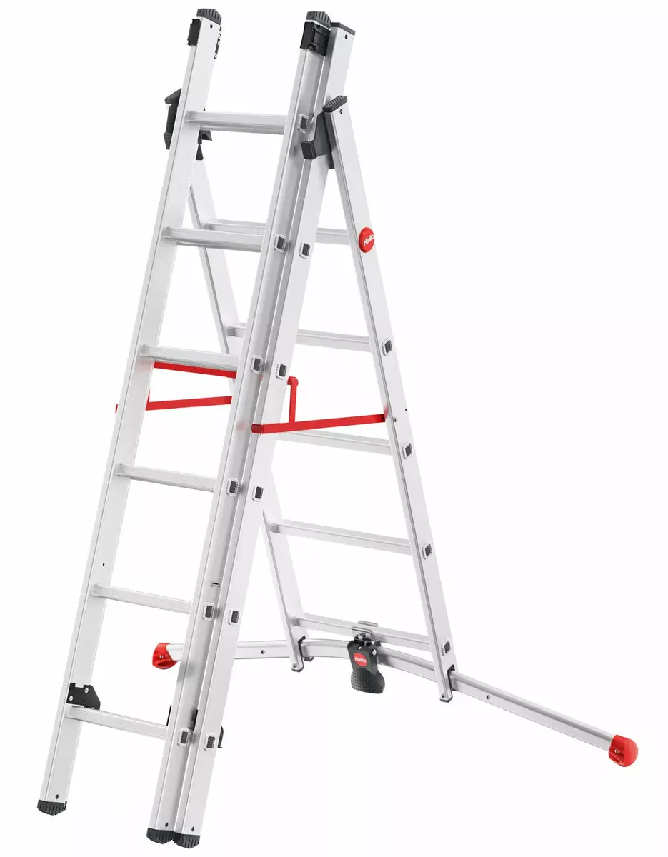 Hailo ProfiLOT S100 alumīnija kombinētās kāpnes 2x6+1x5 Photo 7