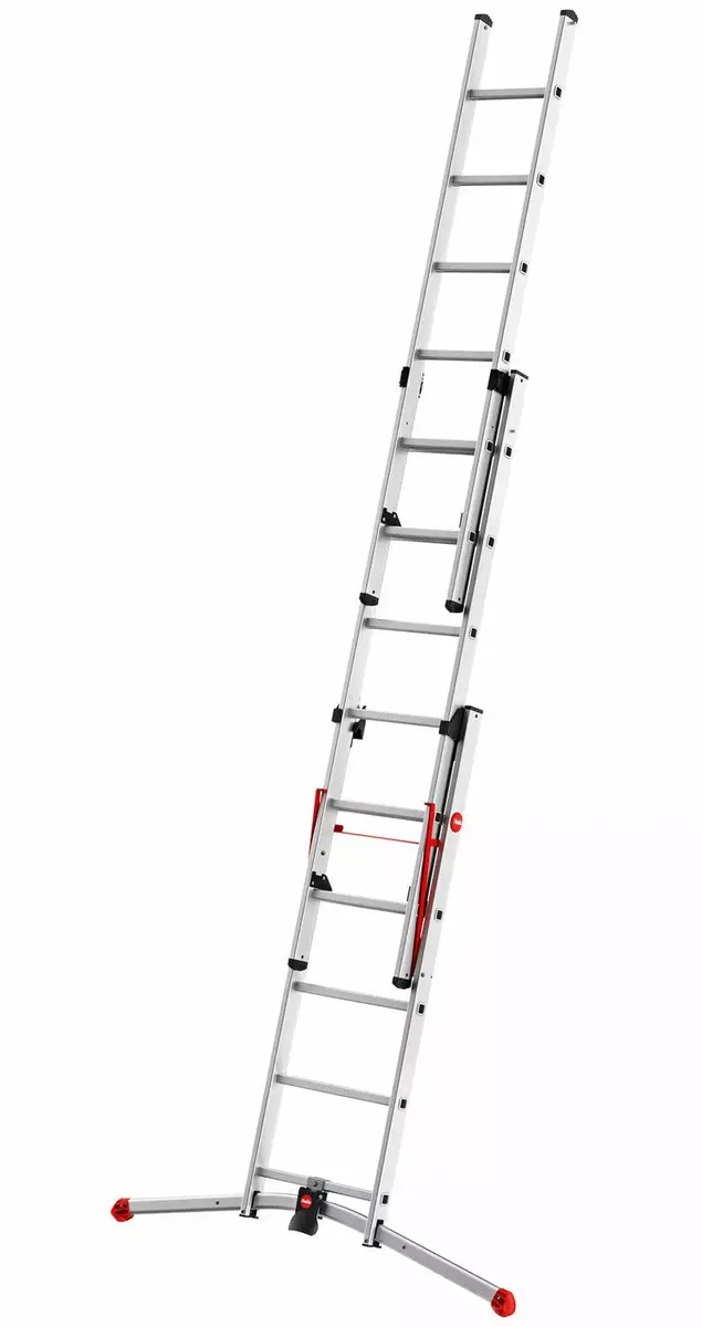 Hailo ProfiLOT S100 alumīnija kombinētās kāpnes 2x6+1x5 Photo 8