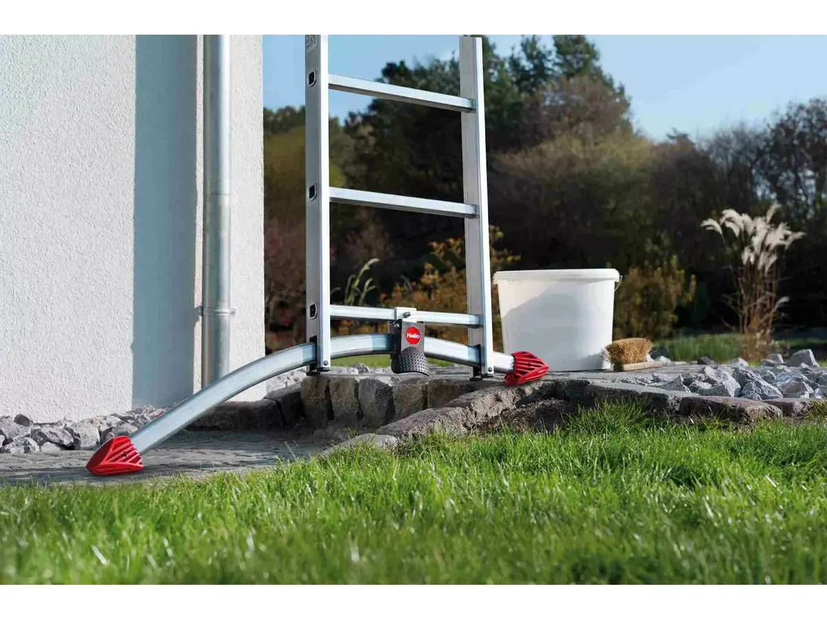 Hailo S100 alumīnija kāpnes 3x12 pakāpieni Photo 11