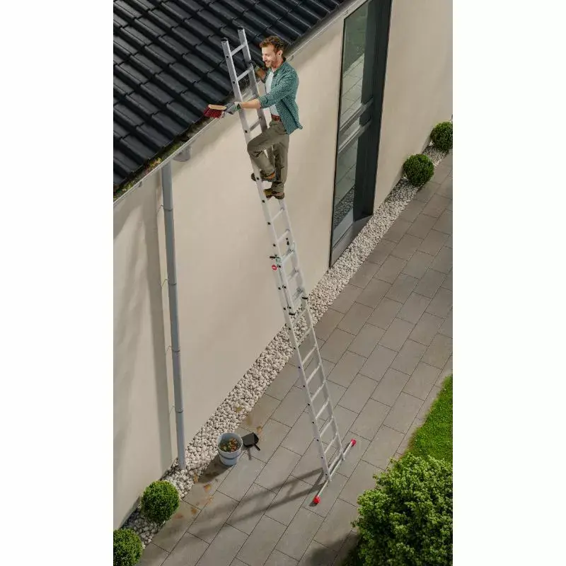 Hailo S80 ProfiStep duo aluminium ladder 2x15 Photo 2