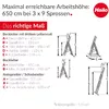Комбинированная алюминиевая лестница Hailo 037309007 3x9 Photo 2