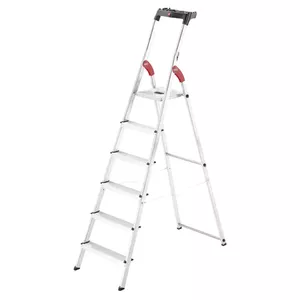 Kāpnītes Hailo L60 alumīnija melnas sarkanas augstums 3.05m jauda 150kg