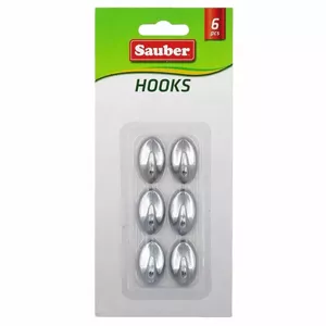 Āķis Sauber 24850211 ovāls sudrabains 1,5 x 2,5 cm