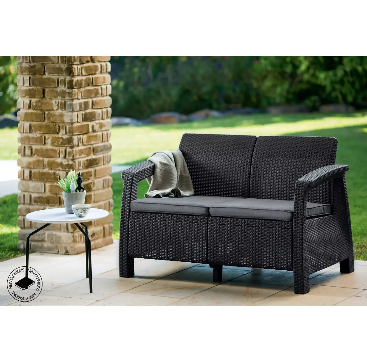 Садовый диван Keter Corfu Love Seat Photo 4