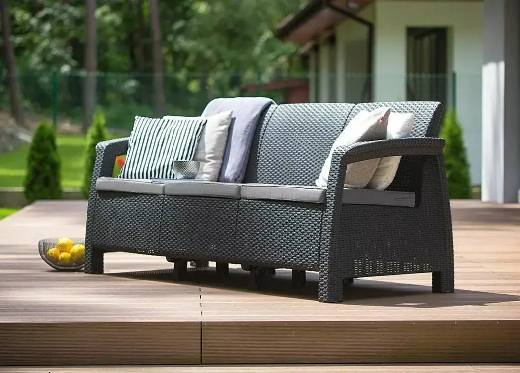 Keter Corfu Love Seat Max dārza dīvāns Photo 3