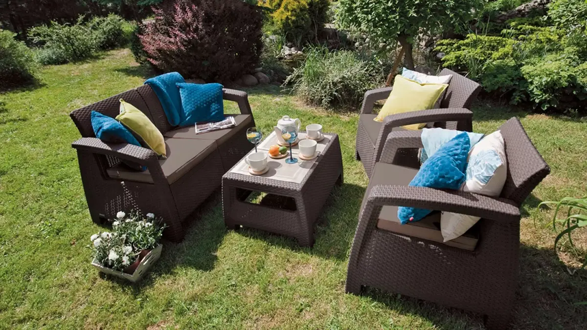 Садовый диван Keter Corfu Love Seat Max Photo 2