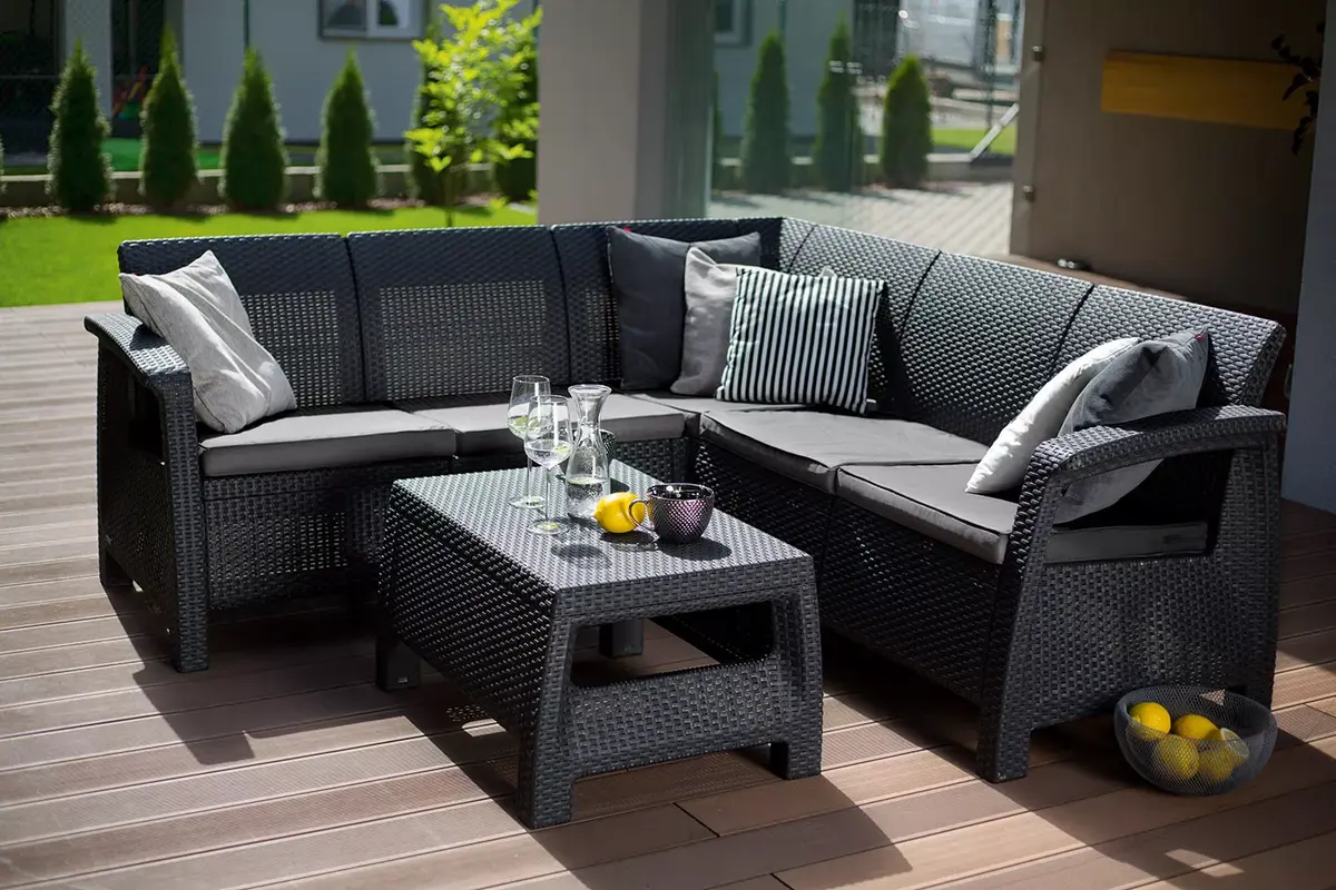 Keter Corfu Relax Set grey — садовый комплект Photo 2