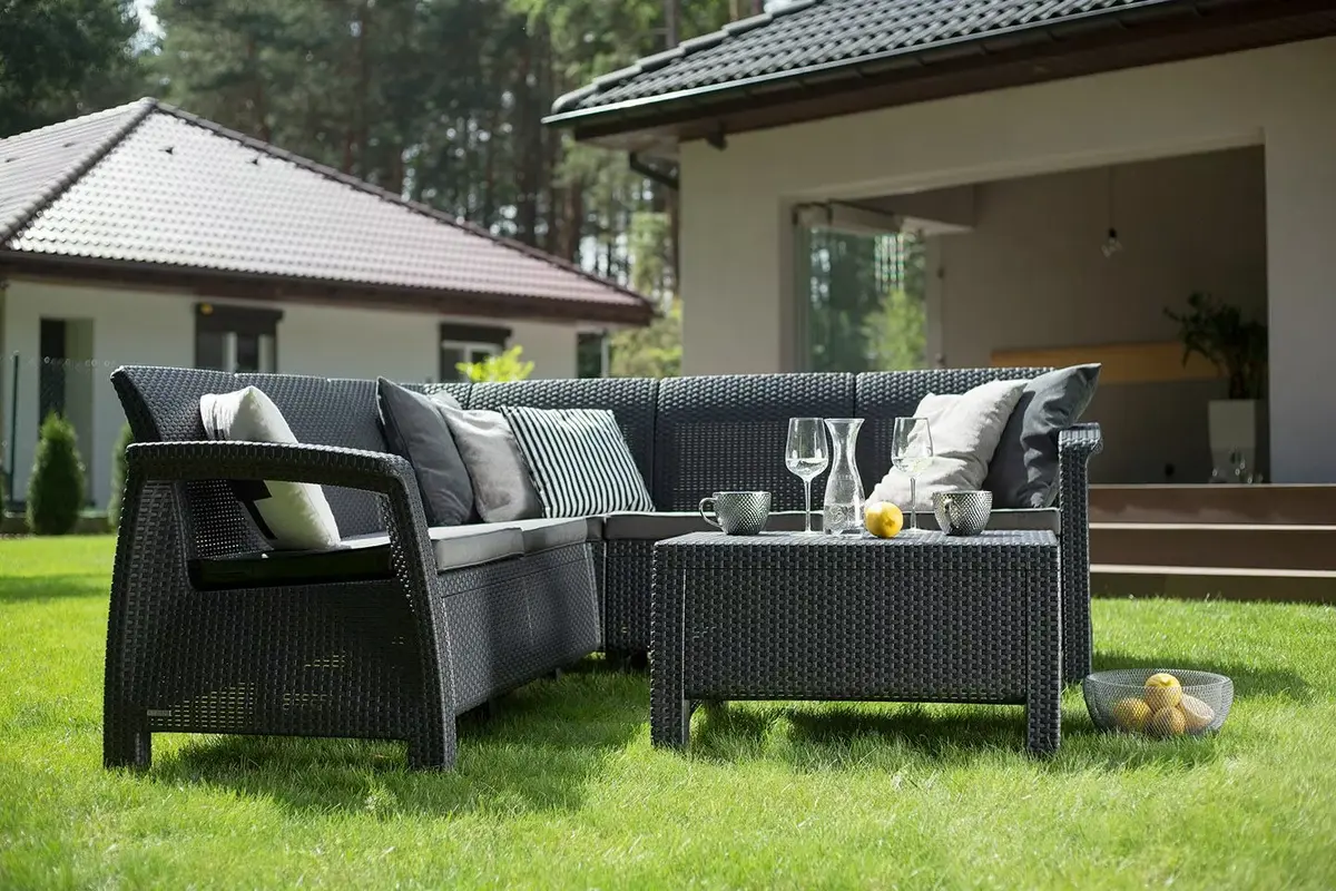 Keter Corfu Relax Set grey — садовый комплект Photo 3