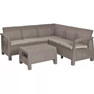 Outdoor furniture set Keter Corfu Relax Cappuccino Sand 57x77x42 cm