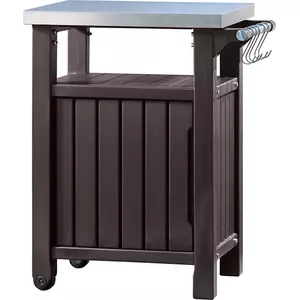 Glabāšanas galds Keter Unity 105L brūns – āra glabāšanas galds 105 l tilpums, brūns