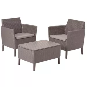 Набор для балкона Keter Salemo Balcony Set — бежевый, компактный стол и два стула