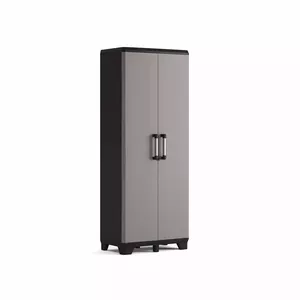 Tall storage cabinet KETER DIY Pro 68x39x173 cm, grey/black, outdoor/indoor