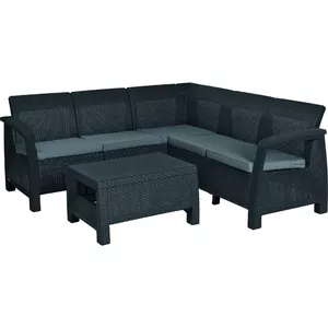 Набор уличной мебели Keter Bahamas Relax Set серый – модульные диван и стол