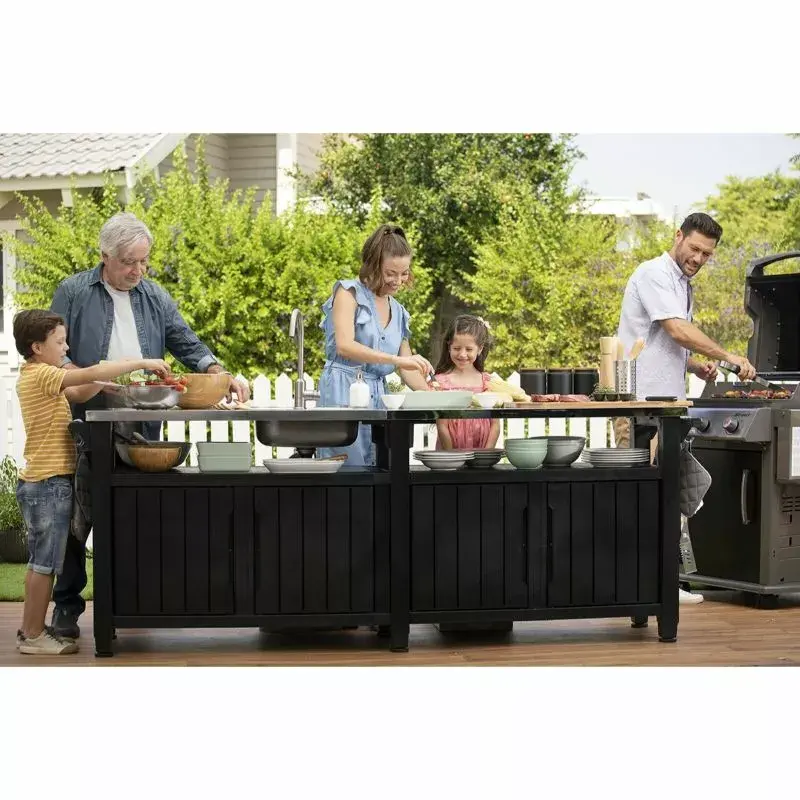 Keter Unity Chef 415L White āra uzglabāšanas galds Photo 3