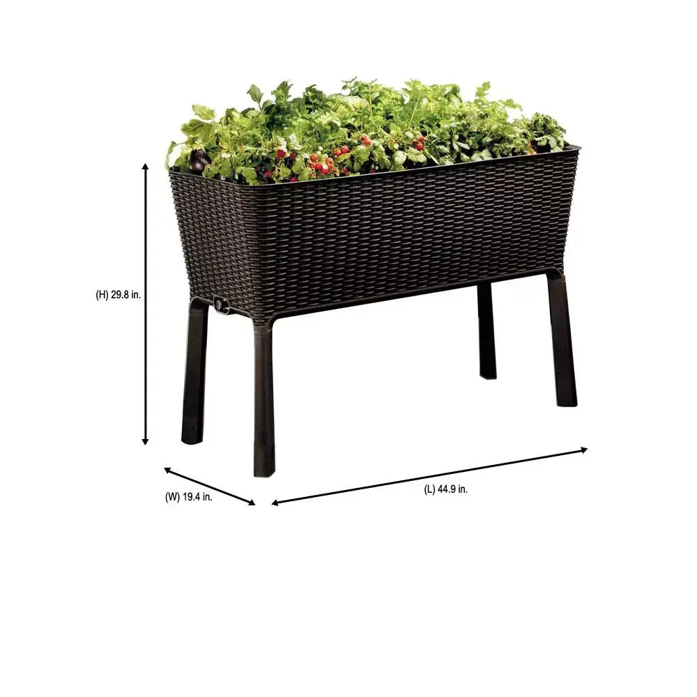 Keter Easy Grow Rattan Waves self-watering planter Photo 7