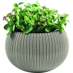 Flowerpot Cozy M With Hanging Set beige