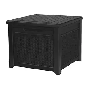 Ящик для хранения Cube Rattan Storage Box 208L серый