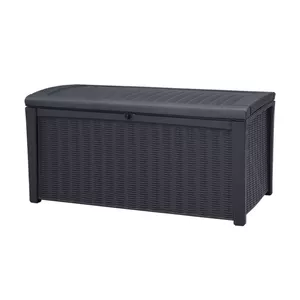 Storage box Keter Borneo rectangular resin 416 L, light grey, 700×1295 mm