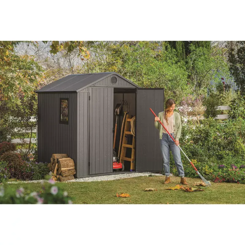 Keter Darwin 6x6 grey garden shed Photo 6
