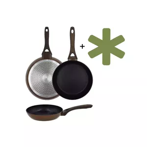 Frying Pan Newill Natura 24222110, induction-compatible, 18 cm, brown
