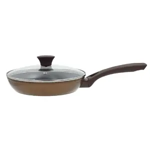 Pannas Newill Natura 28 cm indukcijas brūna ar stikla vāku