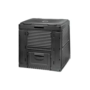 Compost bin Keter E-Composter 470 L black with base — 470‑litre outdoor composting unit