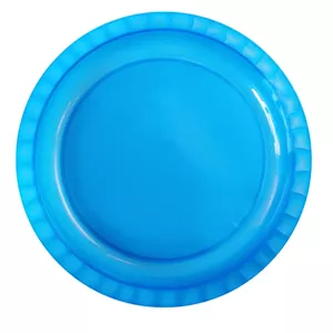 Plate Ø26,5cm Trippy transparent blue