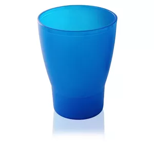 Glāze Ø8x10,5cm Trippy caurspīdīgi zila