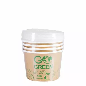 Compostable Food Containers GoGreen 470 ml, Pack of 5