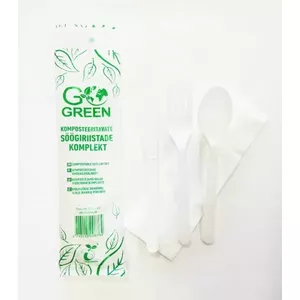 Compostable cutlery set Go Green / 0,015kg