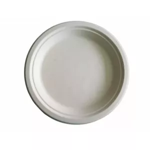 Disposable compostable plates GoGreen 23 cm, pack of 10 – eco-friendly tableware