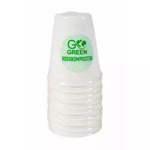 Disposable compostable cups GoGreen 250 ml — pack of 10