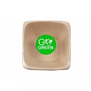 Compostable bowls GoGreen 1900951 1300 ml square — pack of 5