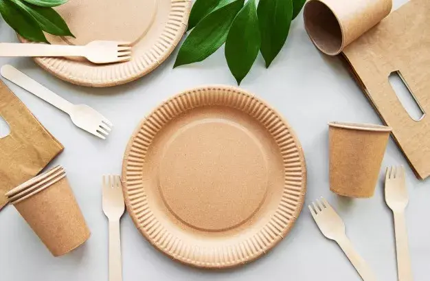 Бумажные тарелки GoGreen 18 см — 20 шт. Photo 2