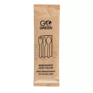 Wooden cutlery set Go Green/ 0,01kg