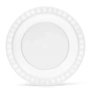 Plate Ø25,5x2,5cm Trippy white