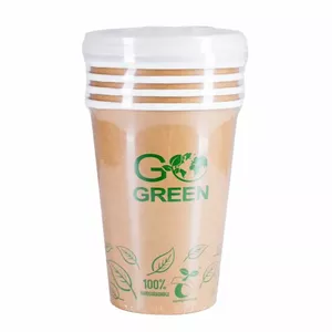 Compostable food containers GoGreen 940 ml, pack of 5, disposable eco-friendly meal trays