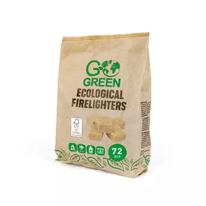 Ignition cubes GoGreen 1901117, ecological firelighters, 72 pcs