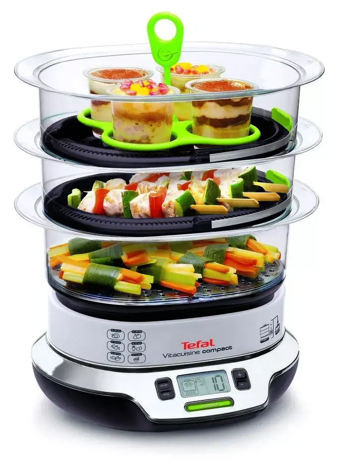 Tefal VS4003 пароварка — 3 ёмкости, 1800 Вт Photo 3