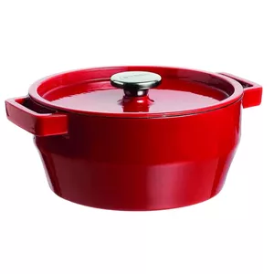 Cast iron casserole PYREX 33SC5AC24 Ø24 cm 3.6 L red
