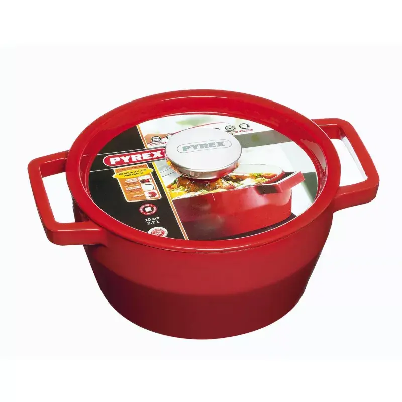 Cast iron round casserole PYREX 20 cm 2.2 L Photo 2