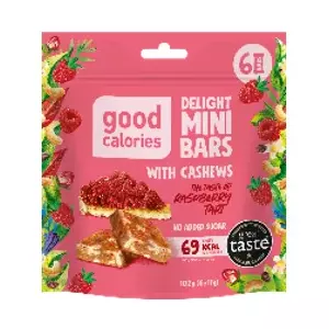 Snack bars GOOD CALORIES Mini Nut Bars Raspberry flavor 102 g