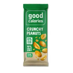 Energy bar GOOD CALORIES 35 g with dates and peanuts, snack bar with fruit and nuts